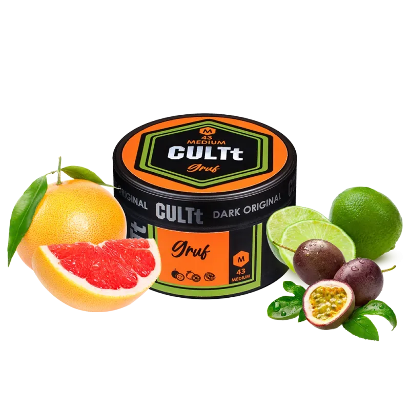 Тютюн CULTt Medium M43 100g Gruf (Маракуя Лайм Грейпфрут)