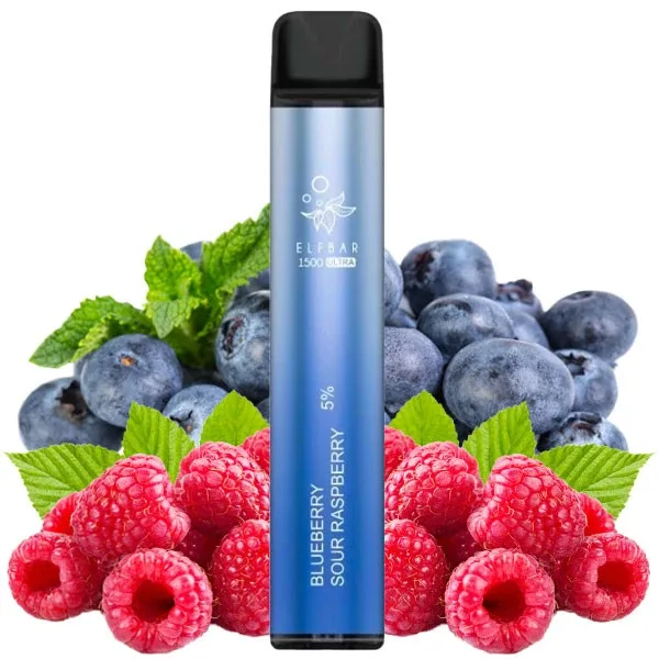 Elf Bar Ultra 1500 Blueberry Sour Raspberry (Чорниця Кисла Малина)