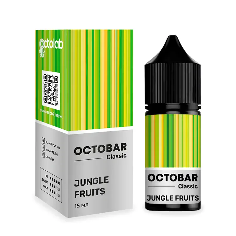 Набір Octobar Classic 30 мл 50 мг Jungle Fruits (Маракуя Папая Холод)