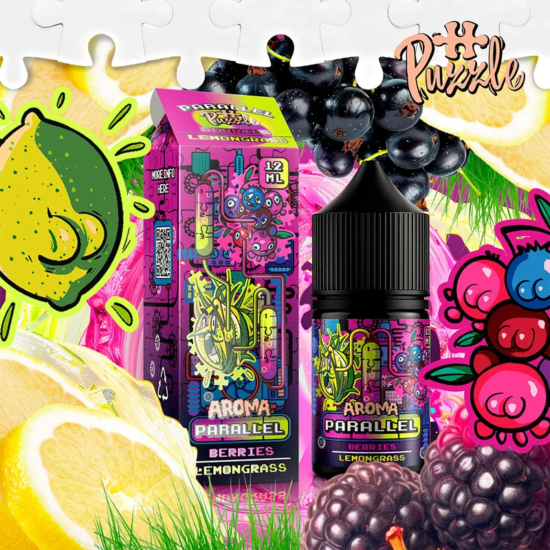 Набір In Bottle Parallel 30 ml 50mg Berries Lemongrass (Ягоди Лемонграс)