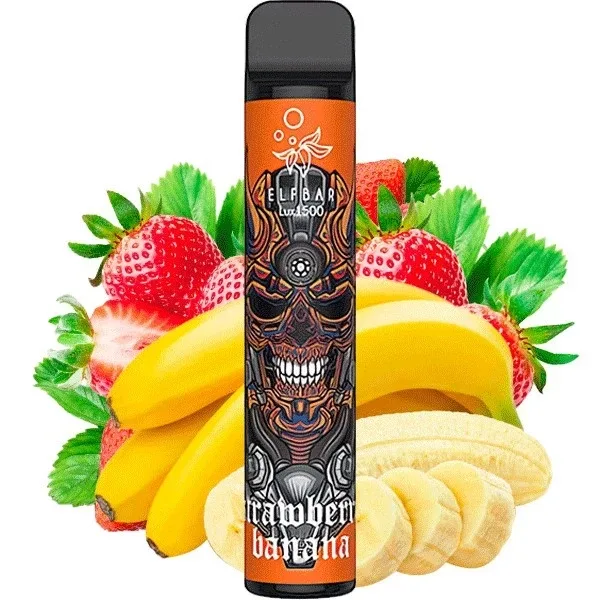 Elf Bar Lux 1500 Strawberry Banana (Полуниця Банан)