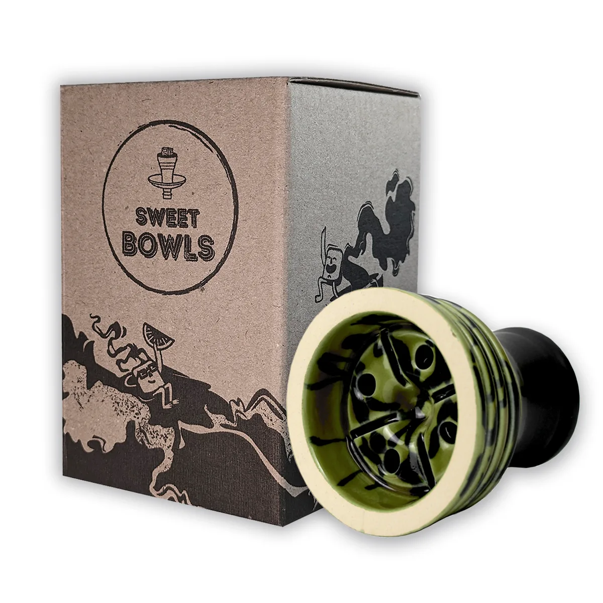 Чаша для кальяну Sweet Bowls Unika Glaze Green 2