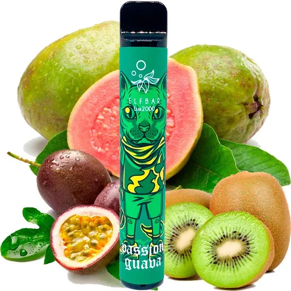 Elf Bar Lux 2000 Kiwi Passion Fruit Guava (Ківі Маракуя Гуава)