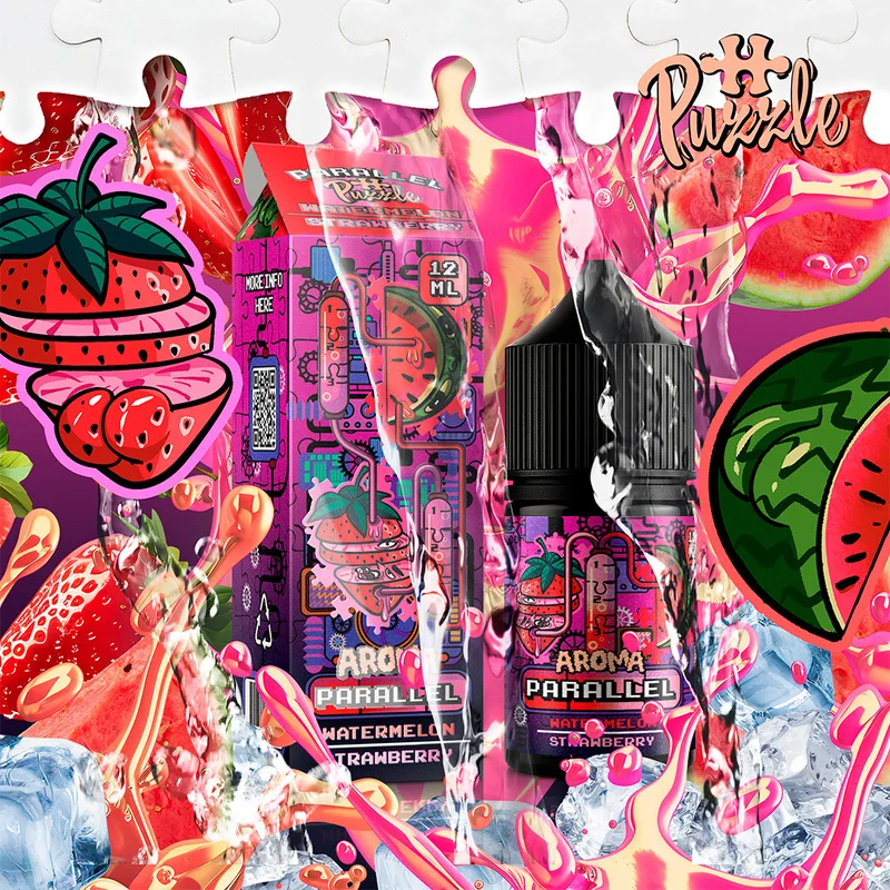 Набір In Bottle Parallel 30 ml 50mg Watermelon Strawberry (Кавун Полуниця)