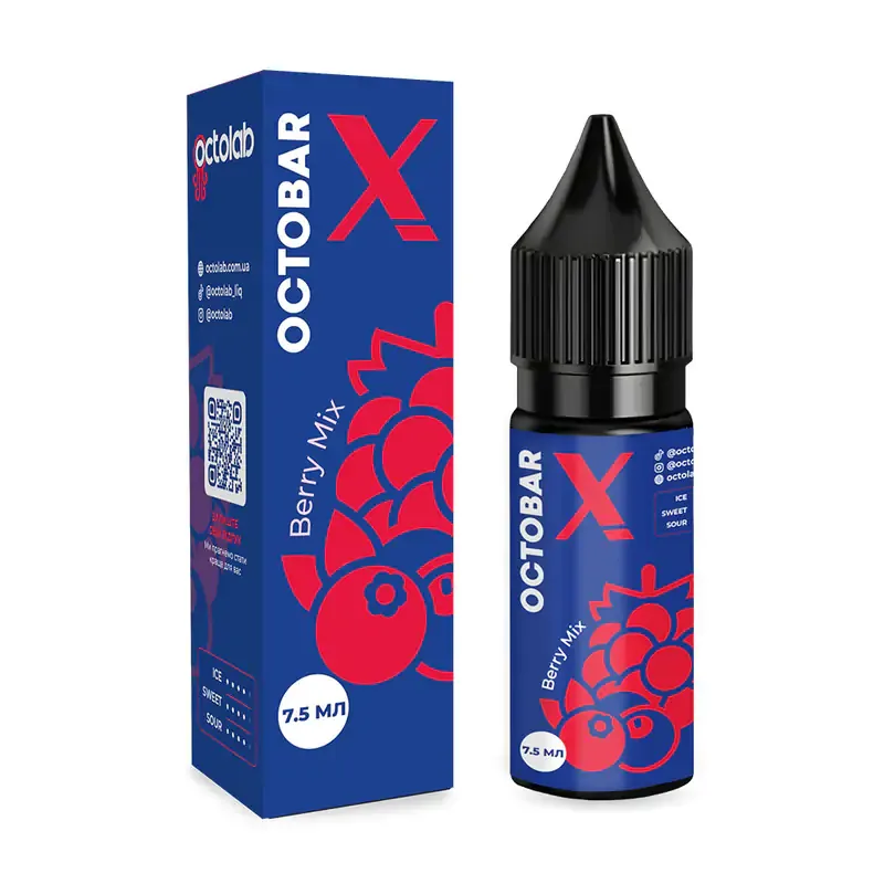 Набір Octobar X 15 мл 50 мг Berry Mix (Ягідний мікс)