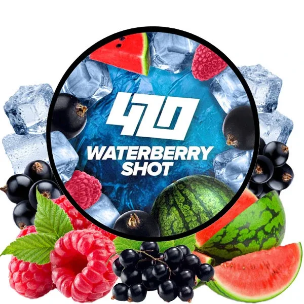 Тютюн 420 Classic Frost Line 250gr Waterberry Shot (Малина Смородина Кавун Лід)