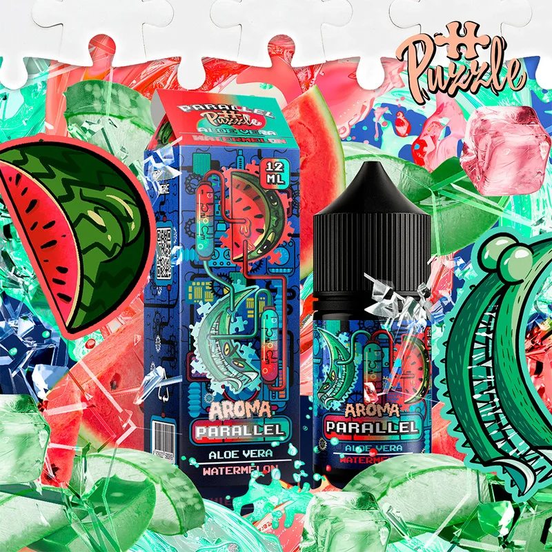 Набір In Bottle Parallel 30 ml 50mg Aloe Watermelon (Алое Кавун)