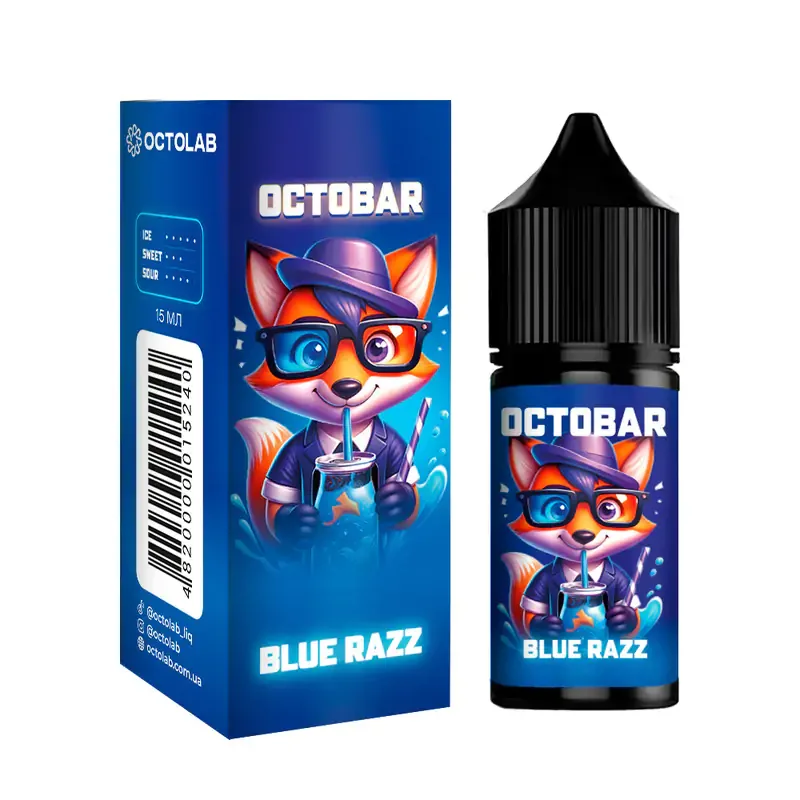 Набір Octobar NFT 30 мл 50 мг Blue Razz (Блакитна малина)