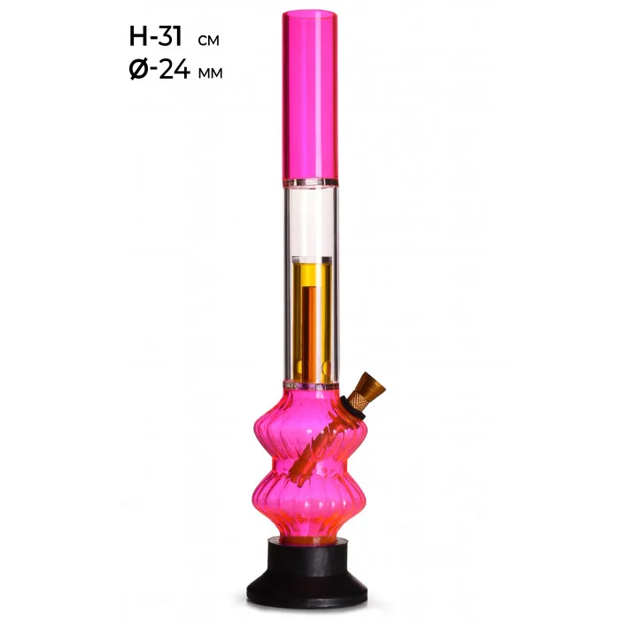 Бонг акріловий MISTIQ H:31cm Ø:24mm 3