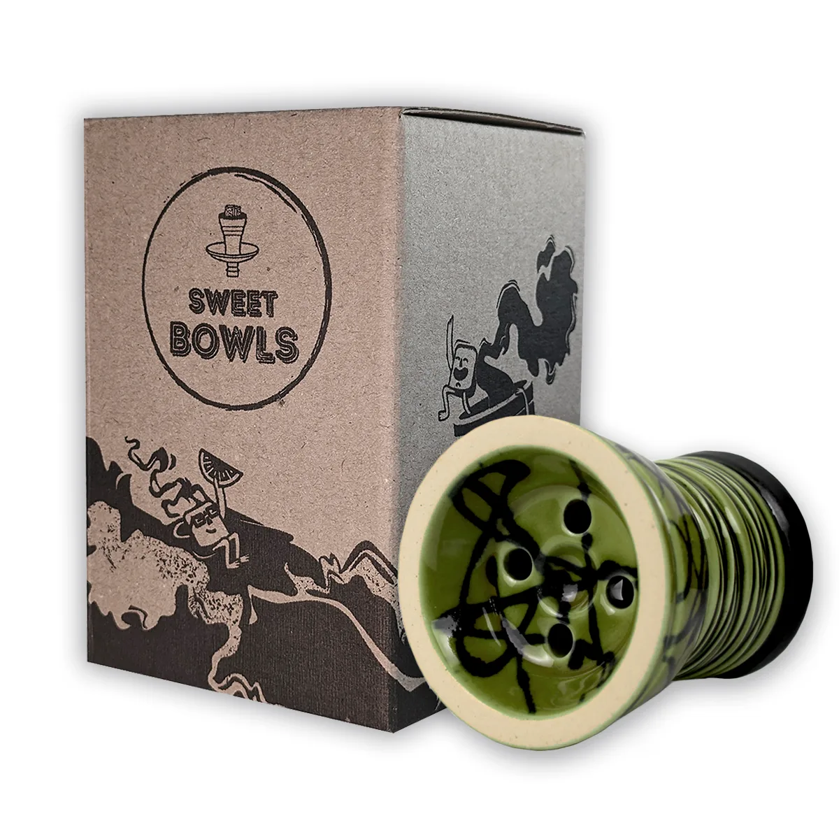 Чаша для кальяну Sweet Bowls New Turkish Glaze Green 2