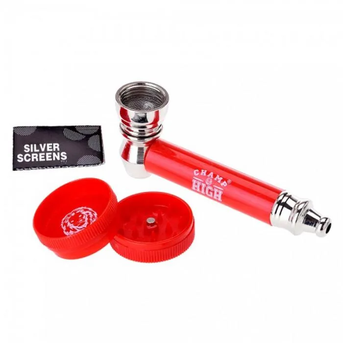 Трубка металева з гріндером CHAMP HIGH PIPE AND GRINDER BLISTER DL12 2