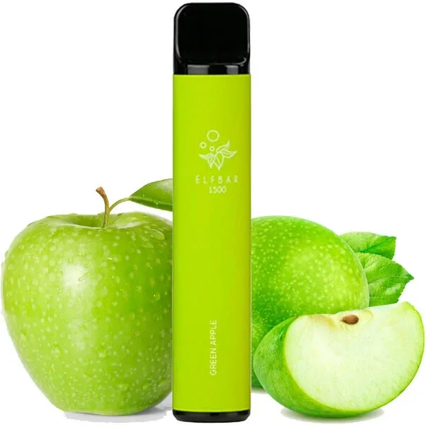 Elf Bar 1500 Green Apple (Зелене Яблуко)