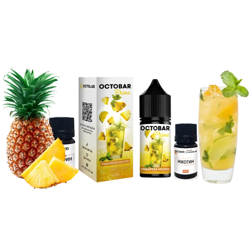 Набір Octobar Prime 30 мл 50 мг Pineapple Mojito (Ананасовий мохіто)