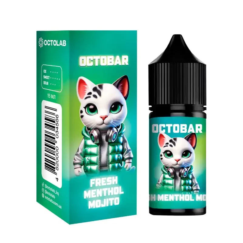 Набір Octobar NFT 30 мл 50 мг Fresh Menthol Mojito (Ментоловий мохіто)