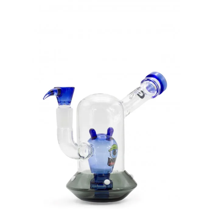 Бонг скляний Grace Glass Spaceship Alien Bong Blue H:18cm SG:18.8mm d:70/25mm