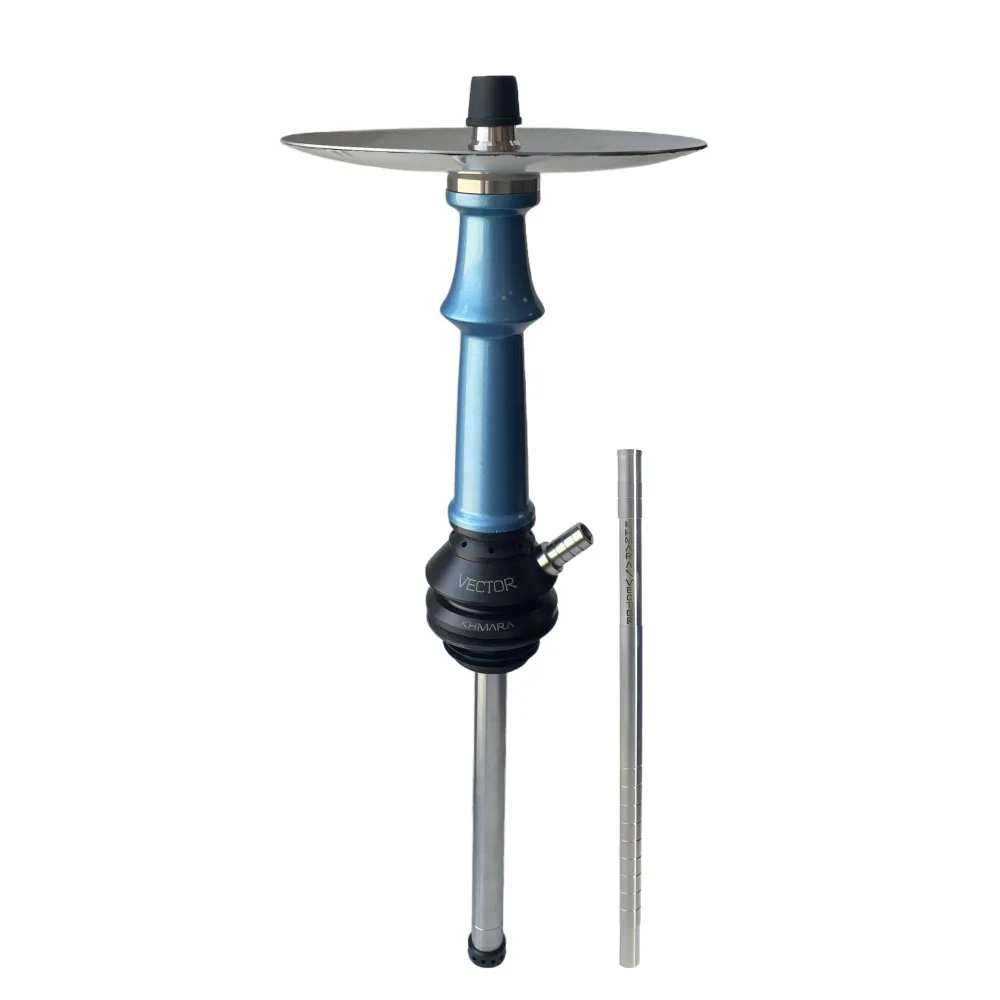 Кальян Khmara Vector Prime Blue (Silver plate. black hose)