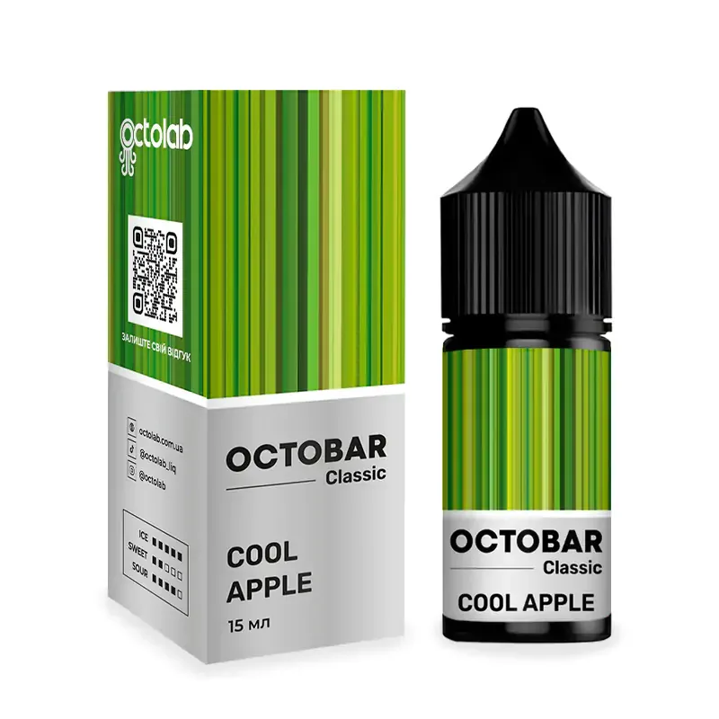 Набір Octobar Classic 30 мл 50 мг Cool Apple (Яблуко Холод)