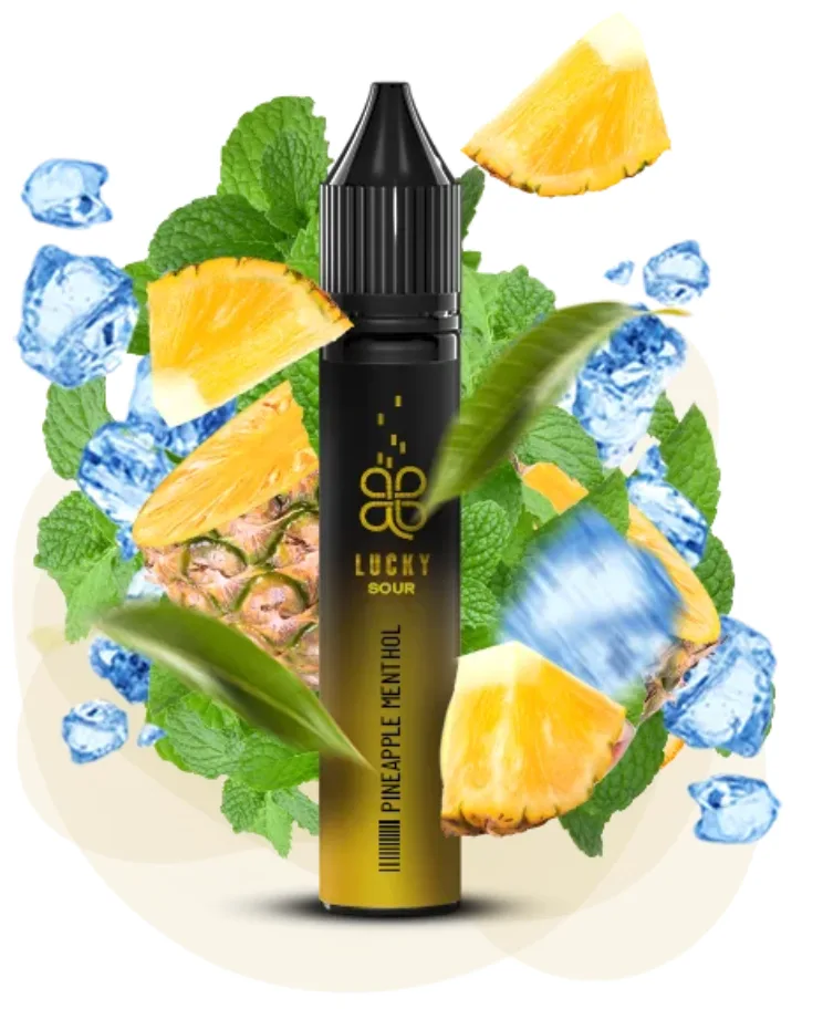 Рідина Lucky 30ml 50mg Sour Pineapple Menthol (Кислий Ананас Ментол)