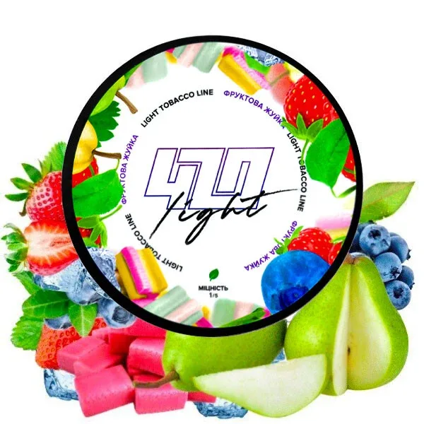 Тютюн 420 Light 100gr Фруктова жуйка
