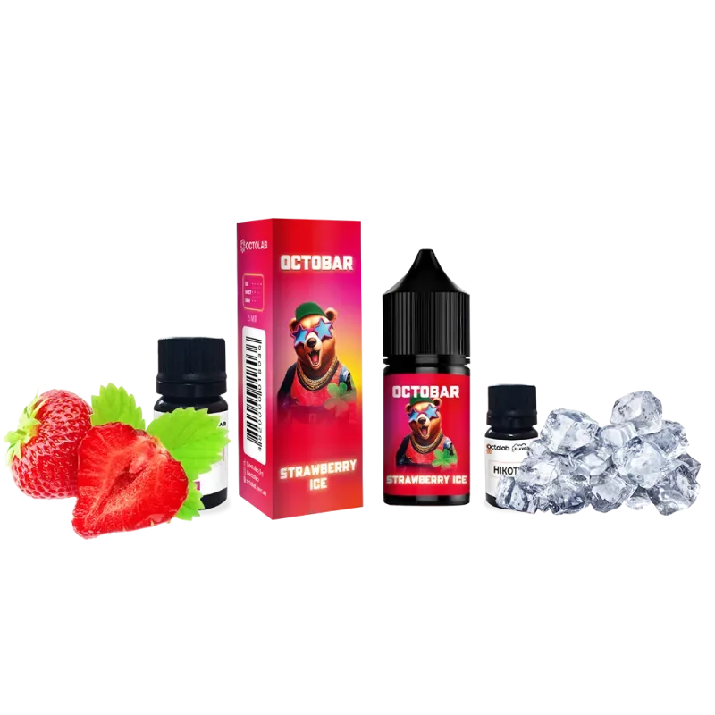 Набір Octobar NFT 10 мл 50 мг Strawberry Ice (Полуниця Лід)