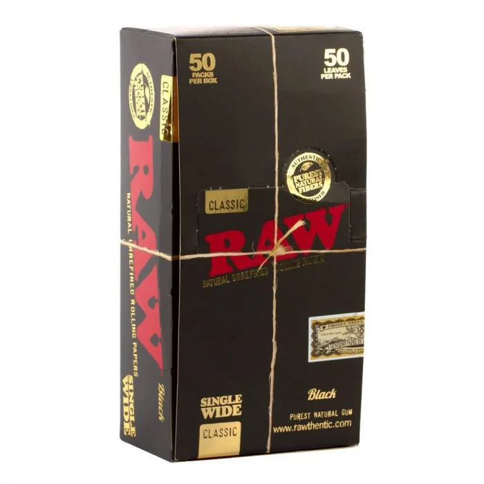Папір для самокруток RAW Wide Black 2