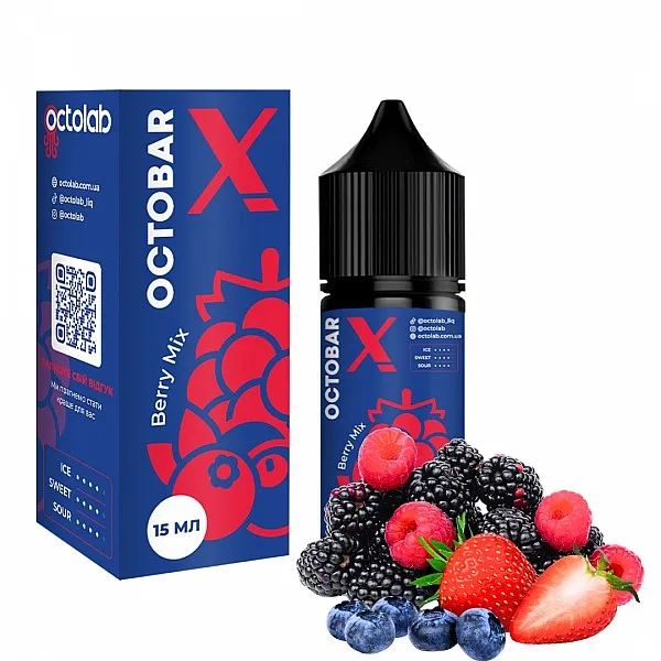 Набір Octobar X 30 мл 50 мг Berry Mix (Ягідний мікс)