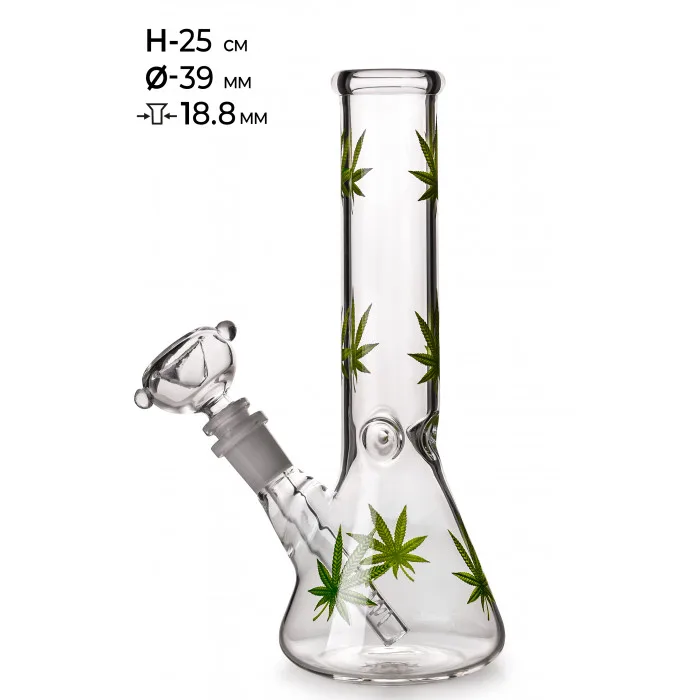Бонг скляний MISTIQ - H: 25cm Ø: 39mm S: 18.8mm