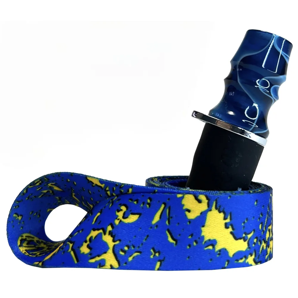 Персональний мундштук для кальяну PERSONALKA Epoxy Twice Blue I`m Ukrainian