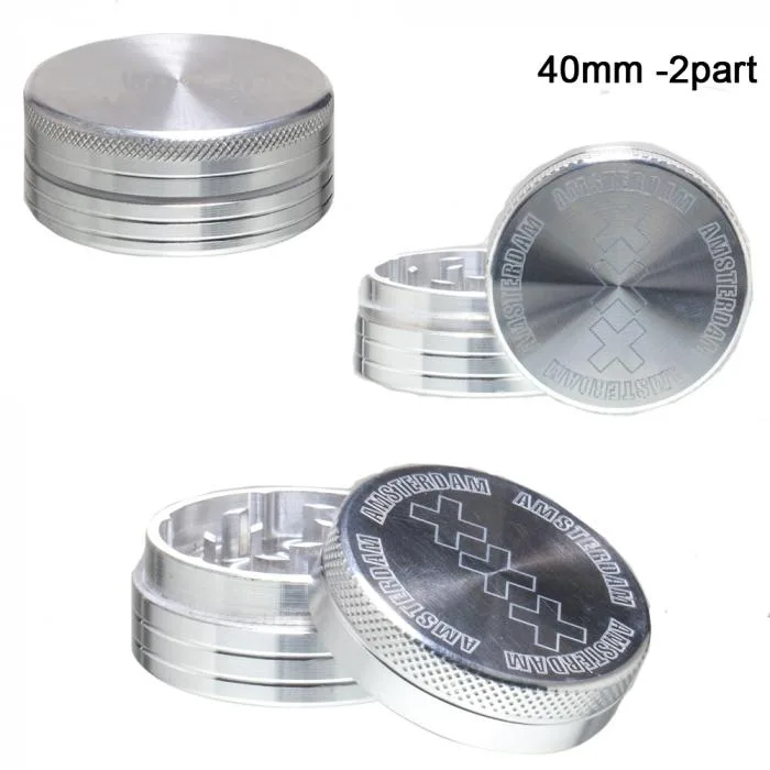 Гриндер Amsterdam - 2part- Ø:40mm-Silver