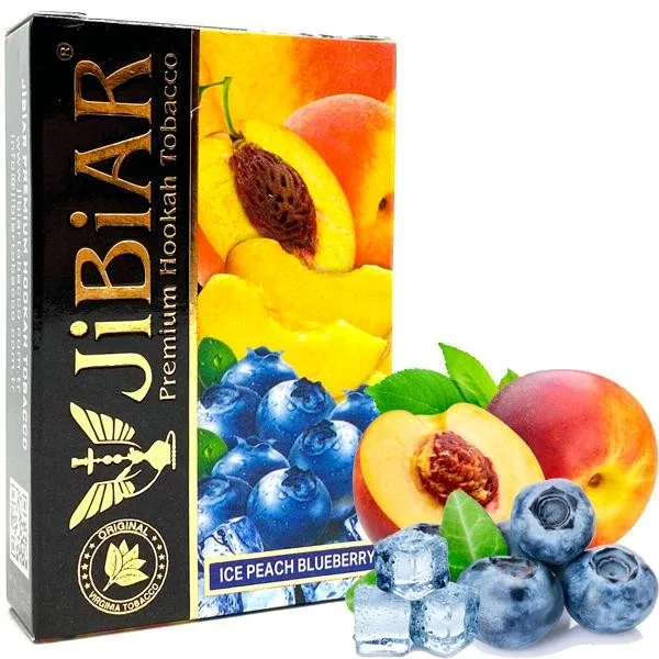 Тютюн Jibiar 50g Ice Peach Blueberry (Лід Персик Чорниця)