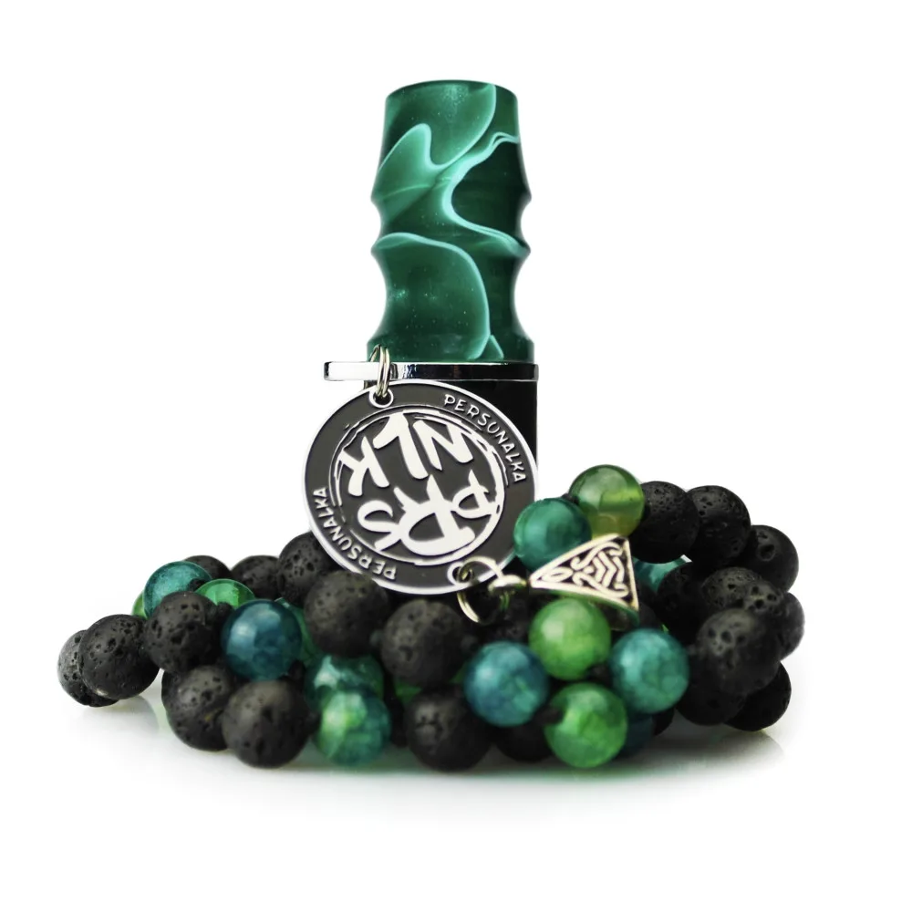 Персональний мундштук для кальяну PERSONALKA Stone Green