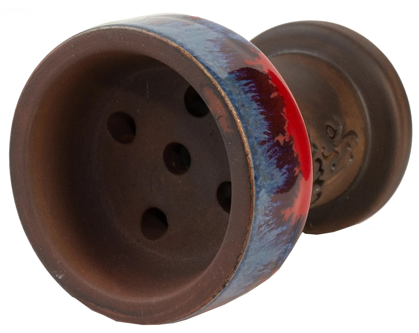 Чаша для кальяну Gusto Bowls Rook Glaze Red/Blue 2
