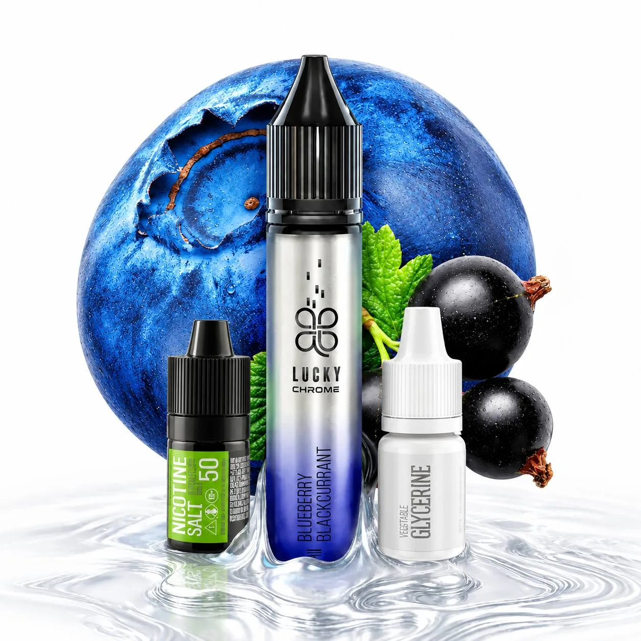 Набір Lucky Chrome 30ml 50 mg Blueberry Blackcurrant (Чорниця Чорна Смородина)