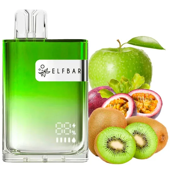Elf Bar CR 8000 Green Apple Passion Fruit Kiwi (Зелене Яблуко Маракуя Ківі)