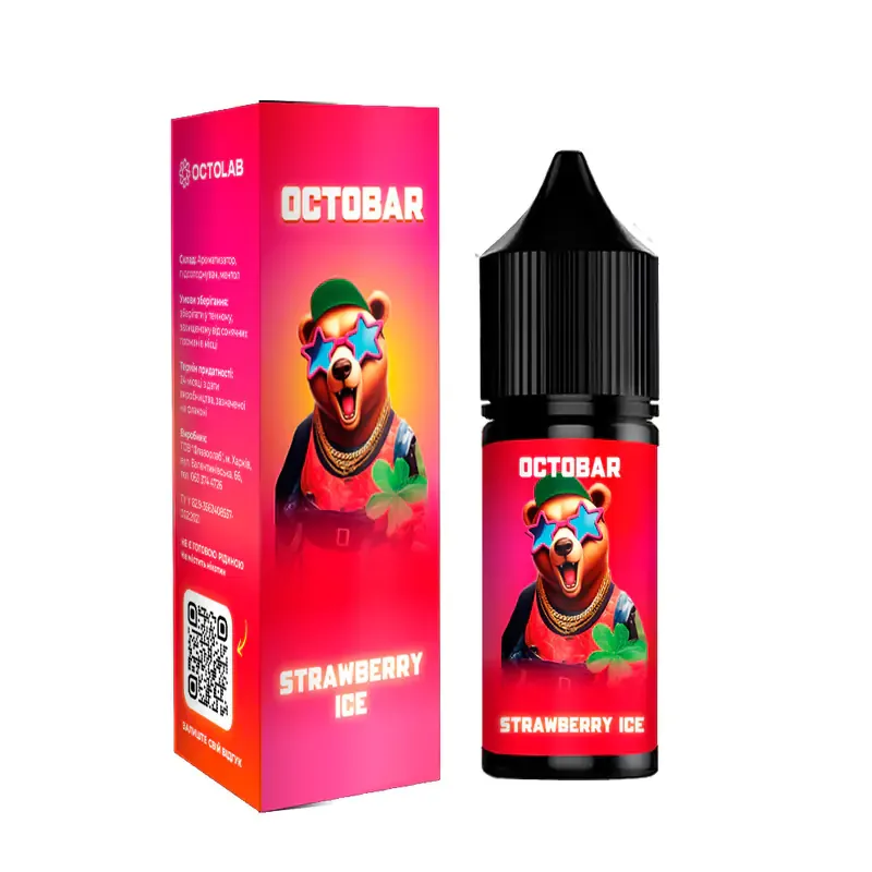 Набір Octobar NFT 15 мл 50 мг Strawberry Ice (Полуниця Лід)