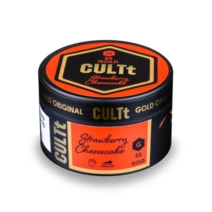 Тютюн CULTt Gold C55 100g Strawberry Cheesecake (Полуничний Чізкейк)