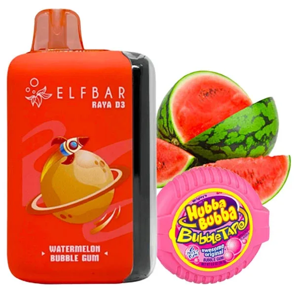 Elf Bar Raya D3 25000 Watermelon Bubble Gum (Кавун Жуйка)