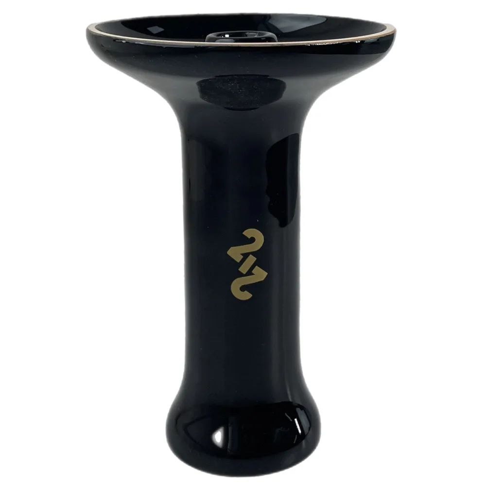 Чаша для кальяну 2х2 Bomb Glaze Phunnel Black (глянець)