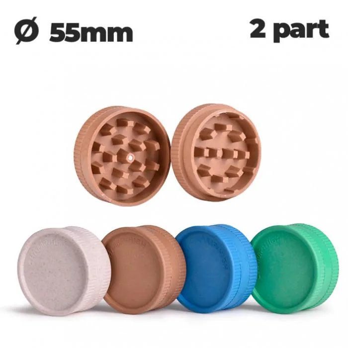 Гріндер пластиковий HEMP PLASTIC GRINDER D:55 mm 2 LAYERS