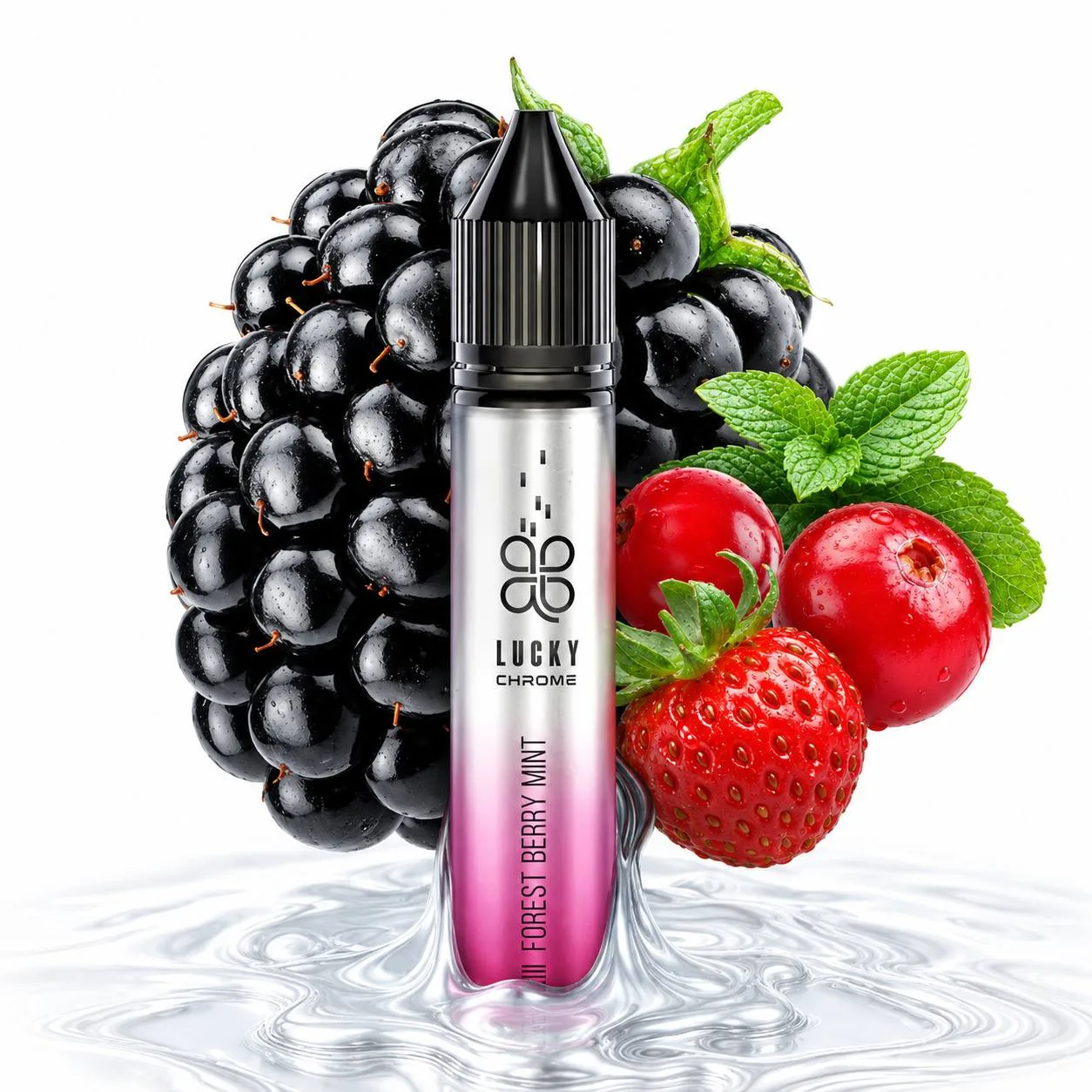Рідина Lucky Chrome 30ml 50mg Forest Berry Mint (Лісові Ягоди М'ята)