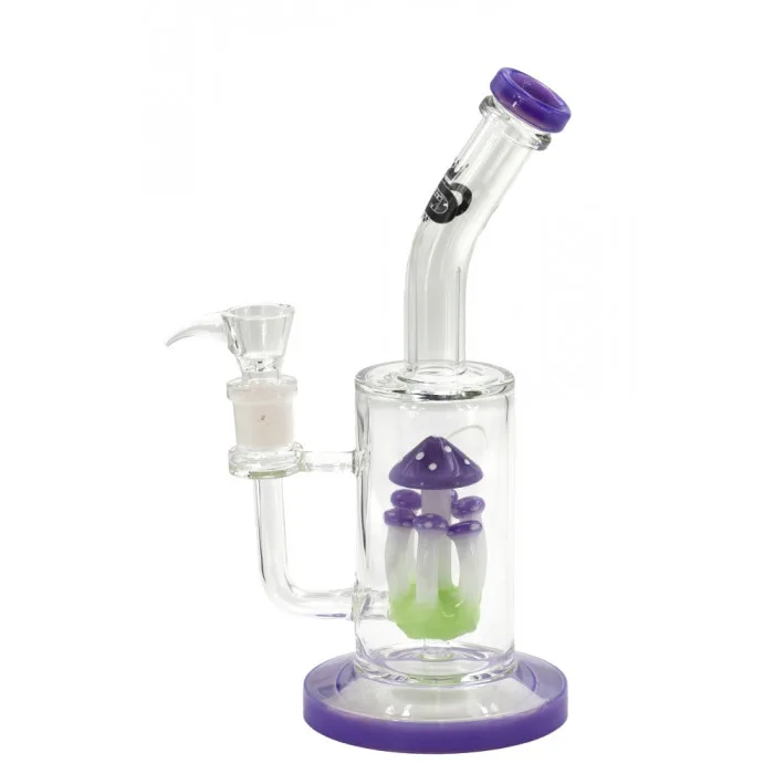 Бонг скляний Grace Glass Purple Mushroom Percolator H:36cm SG:18.8mm d:65mm 2