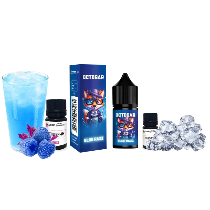 Набір Octobar NFT 10 мл 50 мг Blue Razz (Блакитна малина)