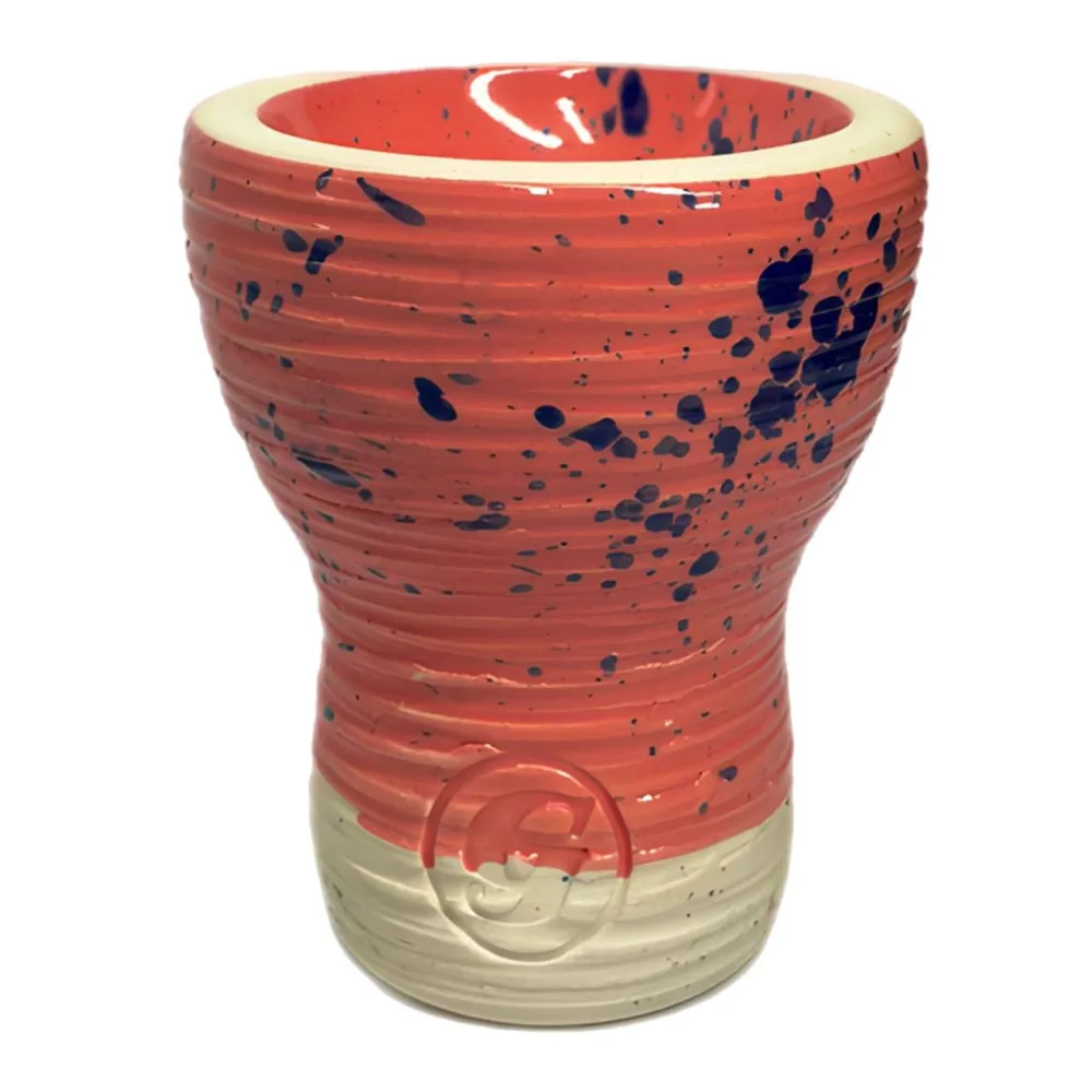 Чаша для кальяну GrynBowls Mummy Glaze Pink (Blue dots)
