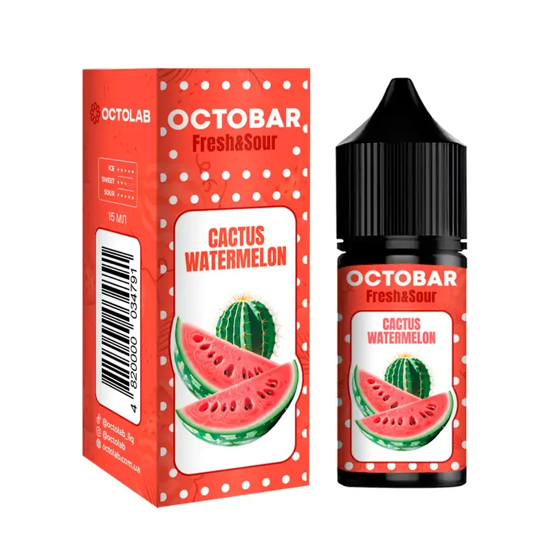 Набір Octobar Fresh & Sour 30 мл 50 мг Cactus Watermelon (Кактус Кавун)