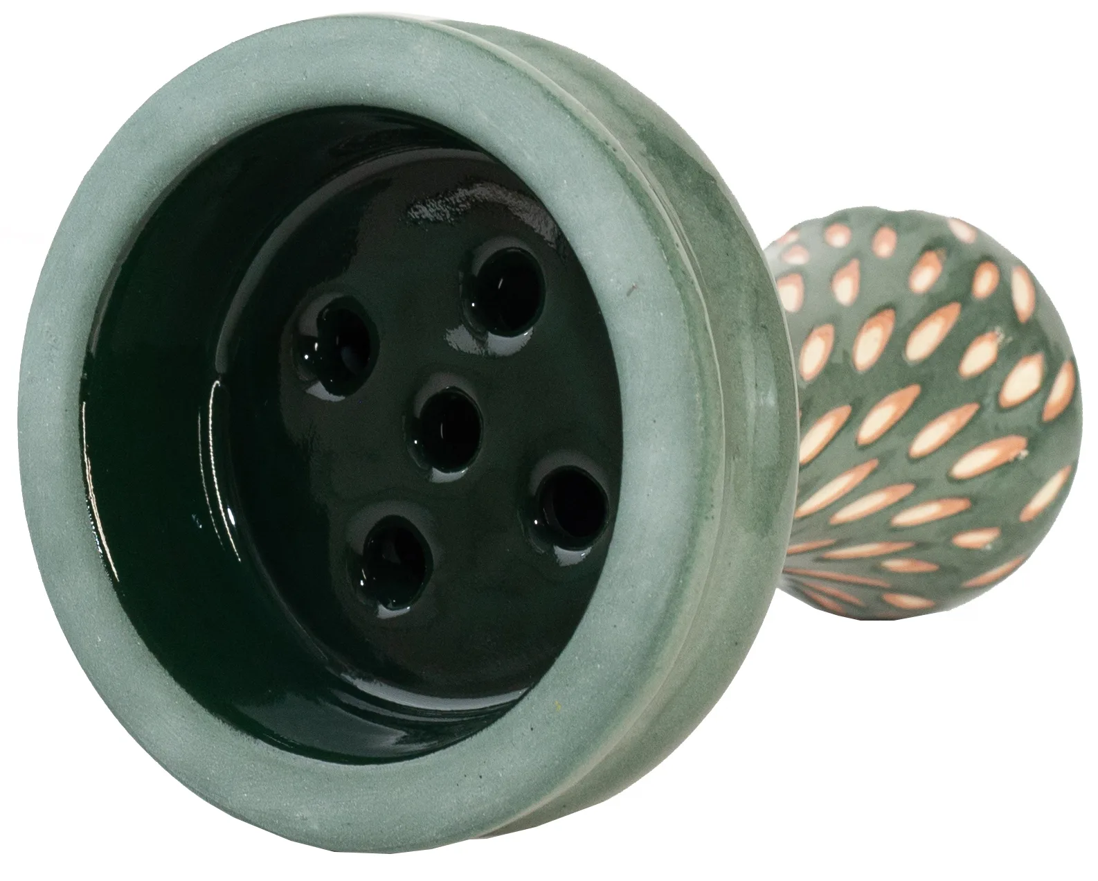 Чаша для кальяну ETNA Katana Cut Glaze Dark Green 2