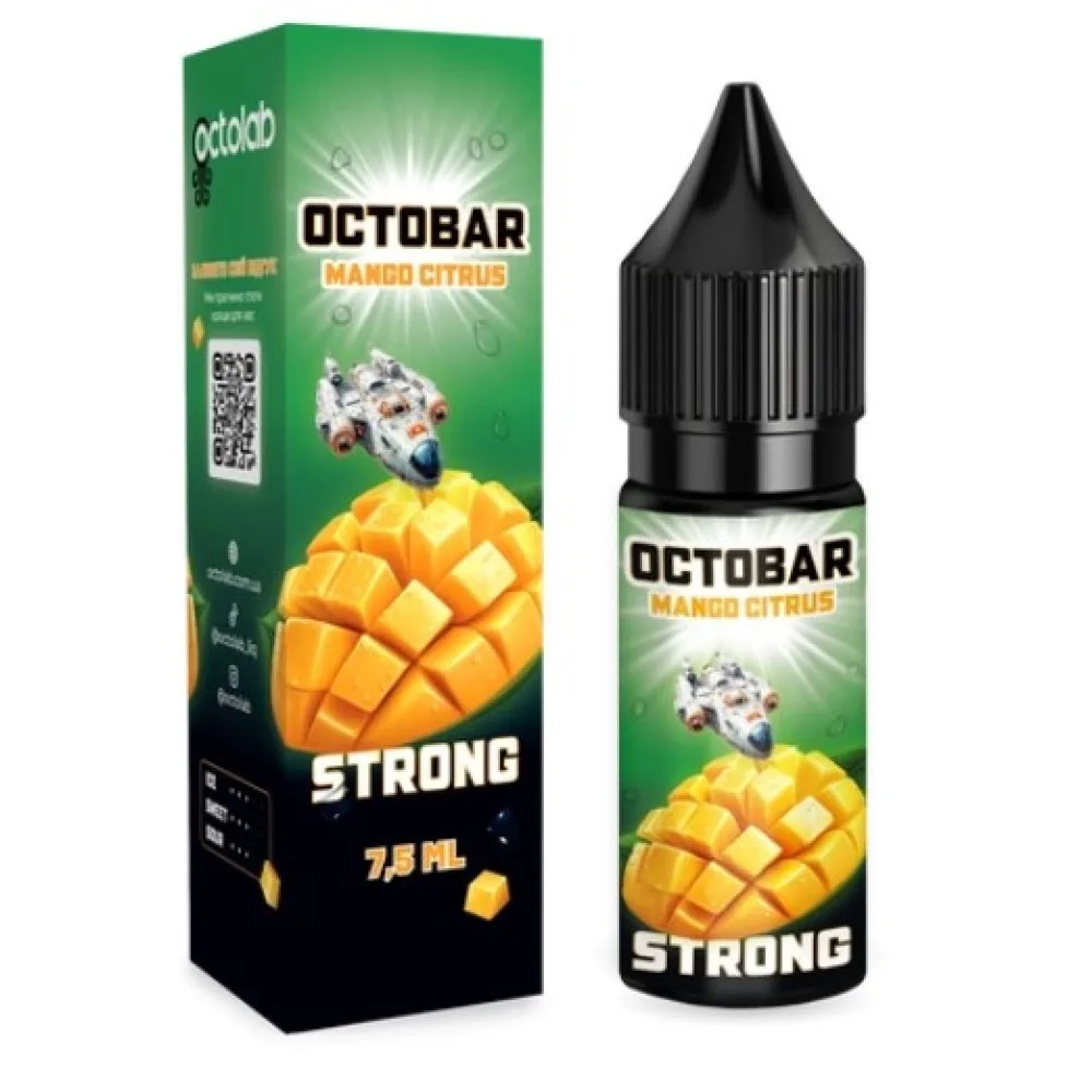 Набір Octobar Strong 15 мл 50 мг Mango Citrus (Манго Цитрус)