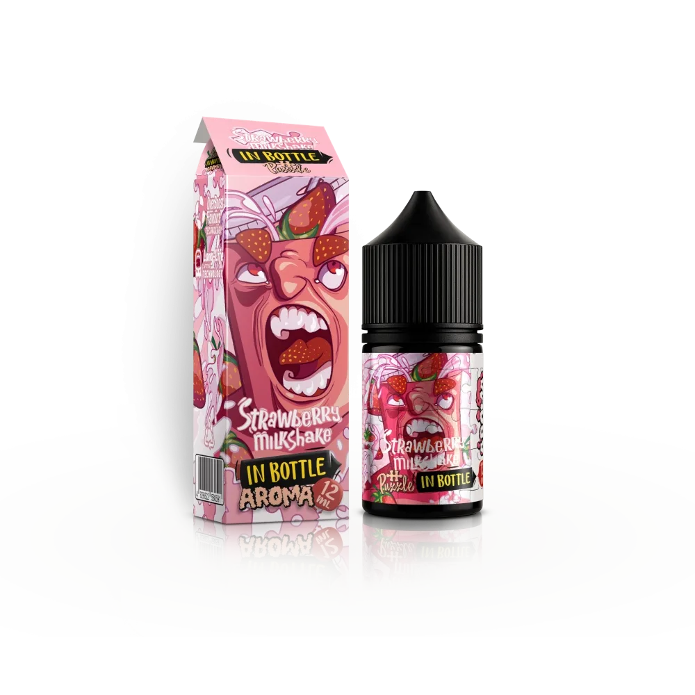 Набір In Bottle Salt Puzzle 30 ml 50mg Strawberry Milkshake (Полуничний мілкшейк)