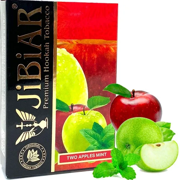 Тютюн Jibiar 50g Two Apples Mint (Два Яблука М'ята)