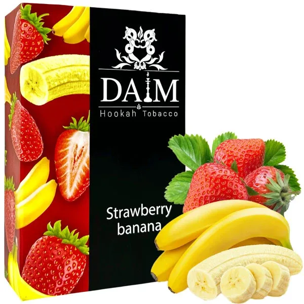 Тютюн Daim 50g Strawberry Banana (Полуниця Банан)