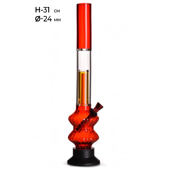 Бонг акріловий MISTIQ H:31cm Ø:24mm 4